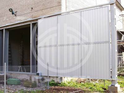 Откатные подвесные ворота для промышленной территории
